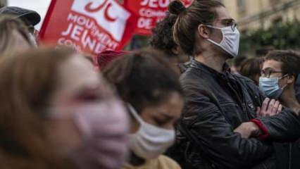 Fransa'da öğretmen ve okul hemşireleri grev başlattı