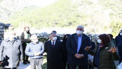 Kültür ve Turizm Bakanı Mehmet Nuri Ersoy, Olimpos'u ziyaret etti