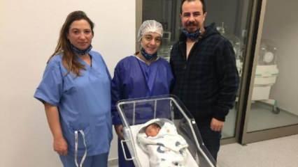 3 g&uuml;nl&uuml;k Atlas bebek, fıtık ameliyatı oldu