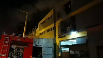 Bursa'da mobilya fabrikasında korkutan yangın