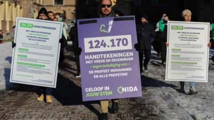 Hollanda'da Hz. Muhammed'e hakaret edilmesinin suç sayılması için 124 bin 170 imza toplandı