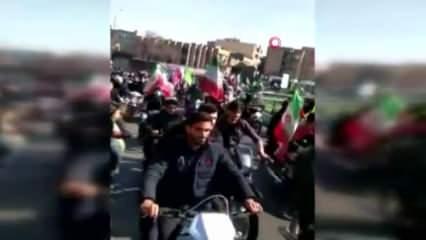 İran'da devrim kutlamaları karıştı! 'Kahrolsun Ruhani' sloganları atıldı
