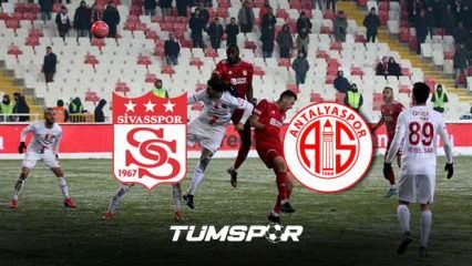 Sivasspor Antalyaspor maçı ne zaman, saat kaçta, hangi kanalda? | Sivas Antalya muhtemel 11’ler