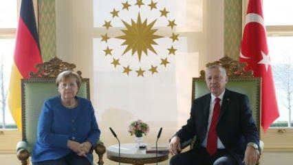 Son Dakika... Başkan Erdoğan'dan Angela Merkel'le önemli görüşme