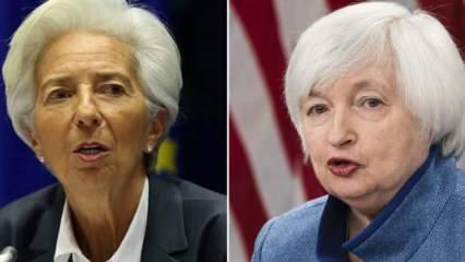 ABD Hazine Bakanı Yellen ile ECB Başkanı Lagarde ekonomiyi görüştü