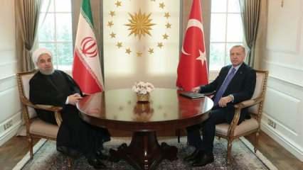 Başkan Erdoğan, Hasan Ruhani ile görüştü