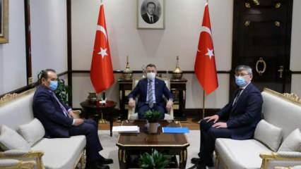 Cumhurbaşkanı Yardımcısı Oktay, Türk Konseyi Genel Sekreteri Amreyev ile görüştü