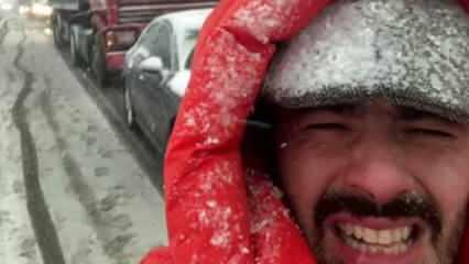 İstanbul’a yağan kar habercileri de zor durumda bıraktı