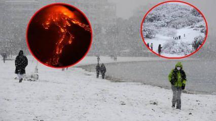 Kar yağışı Türkiye'yi çok fena vurdu! ABD'de de onlarca ölü var