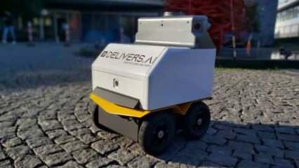 Türk kurye robotlar Dubai yolcusu! Avrupa'nın ilk teslimat robotu