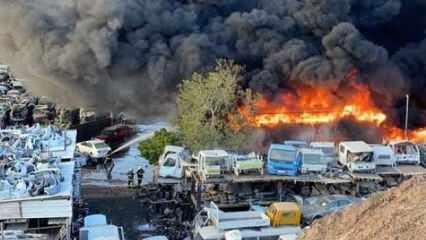 Umman'da sanayi bölgesinde büyük yangın