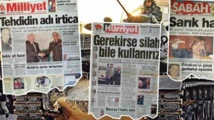 28 Şubat'ın utan&ccedil; manşetleri