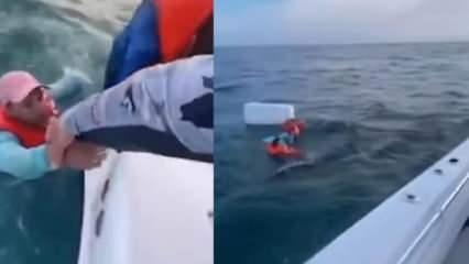  Florida'da 8 Kübalı mülteciyi taşıyan teknenin alabora olduğu an kamerada