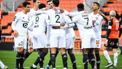 Lille, Lorient deplasmanında 3 puanı 4 golle aldı