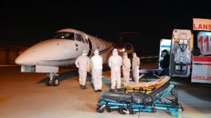 Tanzanya'daki Kovid-19 hastası 3 Türk vatandaşı ambulans uçakla yurda getirildi