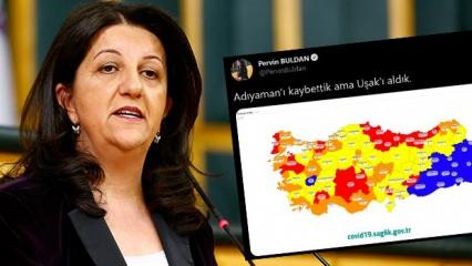 HDP'li Pervin Buldan Kovid-19 risk haritasında algı yapmaya kalkıştı, cevabını aldı