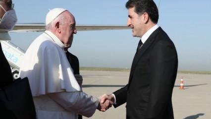 Papa, Erbil'de IKBY Başkanı Neçirvan Barzani ile görüştü