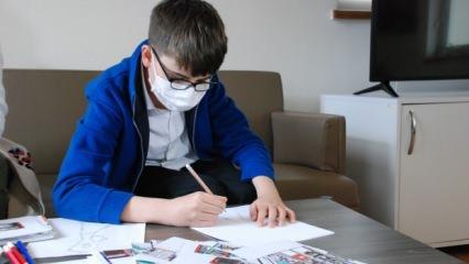 İzmir'de 14 yaşındaki otizmli Ali Kerem'in tek hayali var: Başarılı bir mimar olmak!