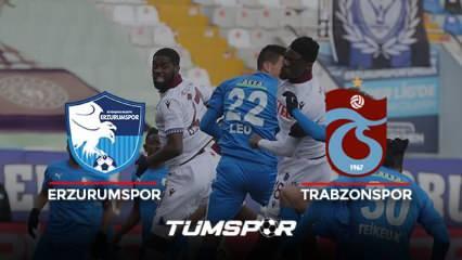 Erzurumspor Trabzonspor maçı BeIN Sports geniş özeti ve golleri | Erzurum'da puanlar paylaşıldı