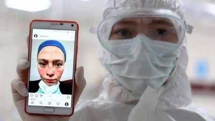 Koronavir&uuml;sle m&uuml;cadelenin simgelerinden Seher hemşire mesleğiyle gurur duyuyor