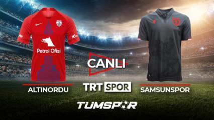 Altınordu Samsunspor maçı canlı izle! | TRT Spor Altınordu Samsun maçı canlı skor takip!