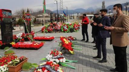Azerbaycanlılar Nevruz'da şehitlikleri ziyaret etti