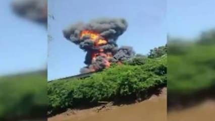  Brezilya’da akaryakıt yüklü tanker patladı! Şoför feci şekilde can verdi