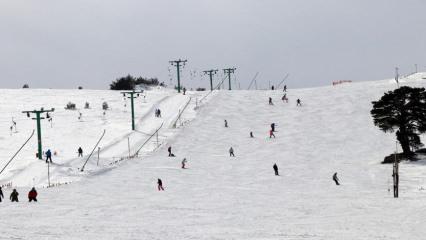 Kartalkaya'da kayak sezonu uzadı