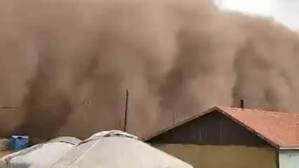 Kazakistan'da kum fırtınası