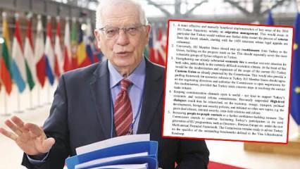 Borrell'in hazırladığı Türkiye raporu AB Zirvesi'nde liderlerine sunulacak