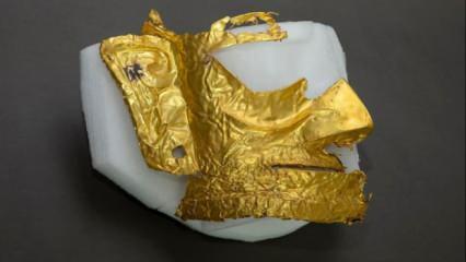 3 bin yıllık altın maske bulundu!