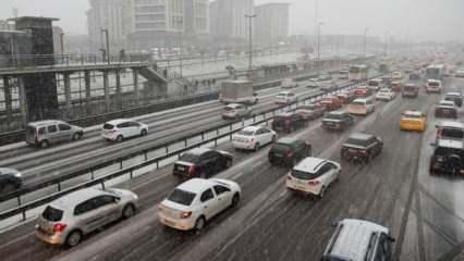 Ankara ve İstanbul'da kar yağışı başladı! Meteoroloji'den peş peşe uyarılar