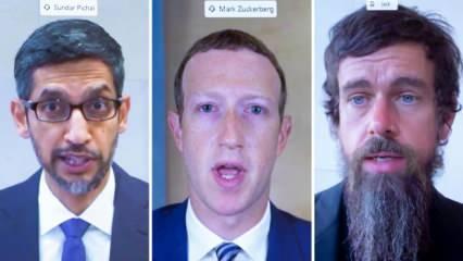 Facebook, Google ve Twitter CEO'ları itirafta bulundu