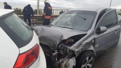 Karadeniz Sahil Yolu'nda 11 aracın karıştığı 3 ayrı kazada 2 kişi yaralandı