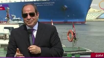  Mısır Cumhurbaşkanı Sisi'nin siren çalan gemi ile imtihanı