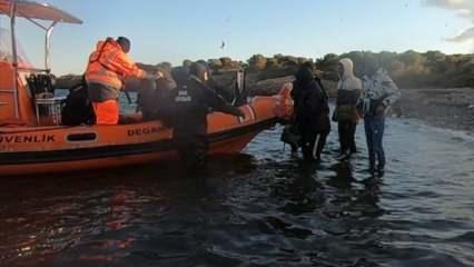 Türk kara sularına itilen 71 sığınmacı kurtarıldı