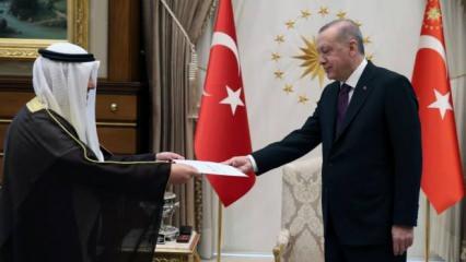 Cumhurbaşkanı Erdoğan, Kuveyt Dışişleri Bakanı El Sabah’ı kabul etti