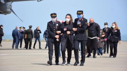 Şehit Pilot Gençcelep’in cenazesi, Trabzon’da