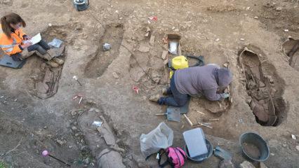 Arkeologlar 300-600 yıllarına ait 40 tabut keşfetti