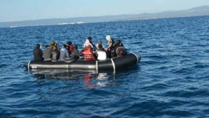Türk kara sularına itilen 55 düzensiz göçmen kurtarıldı