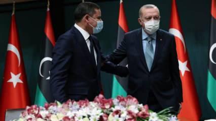 Türkiye ile Libya arasında tarihi anlaşma! Erdoğan ve Dibeybe'den son dakika açıklamaları