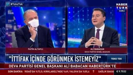 Ali Babacan HDP'ye göz kırptı: İlişki zeminimiz sıcak