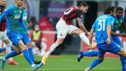 Hakan Çalhanoğlu'nun muhteşem golü Milan'a yetmedi!