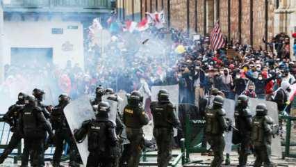 Kolombiya’da ulusal grev! Sokaklar savaş alanına döndü