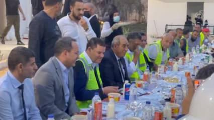 Libya Başbakanı Dibeybe, Türk işçilerle iftar yaptı