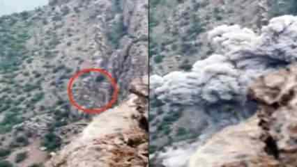 PKK'ya bir darbe daha: Mağaraya saklanan teröristler kurtulamadı!