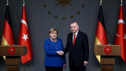 Başkan Erdoğan'dan Merkel'le önemli görüşme