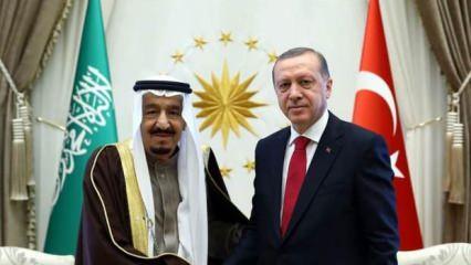 Cumhurbaşkanı Erdoğan, Kral Selman ile görüştü