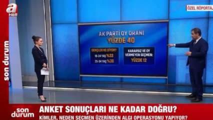 Erdoğan ve AK Parti'nin oy oranı kaç? Canlı yayında son anketi açıkladı