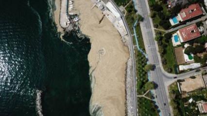Fenerbahçe Sahili'nde deniz salyası artışı
